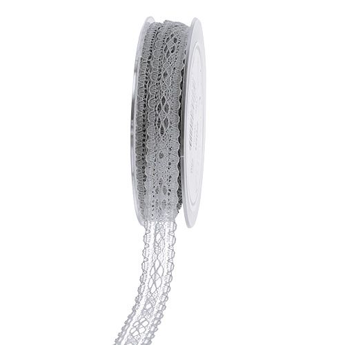 Cinta de encaje gris 16mm 20m