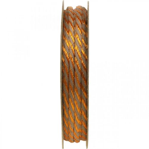 Floristik24 Cordón, cordón de bisutería, cordón dorado Colores naturales dorados L20m Ø4cm
