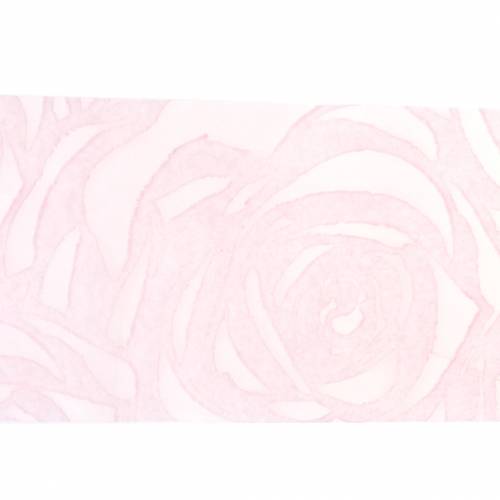 Floristik24 Cinta decorativa rosas ancho rosa 63mm 20m