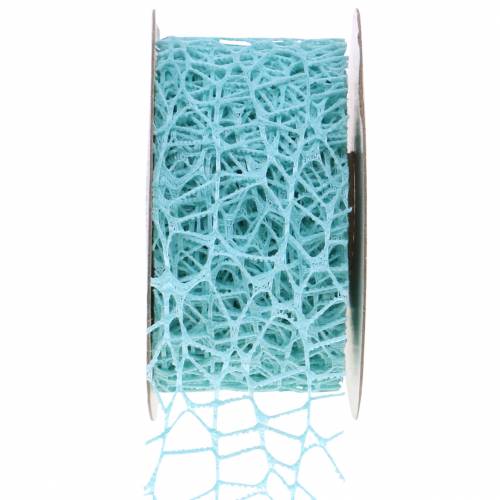 Cinta decorativa cinta de malla azul claro Tiffany 40mm 10m
