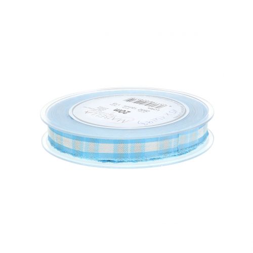 Artículo Cinta adhesiva decorativa con borde de alambre azul 15mm L20m