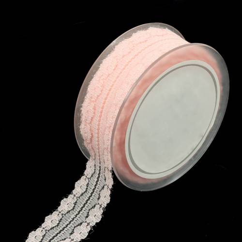 Floristik24 Cinta de encaje cinta decorativa rosa 20m 3cm envoltorio de regalo