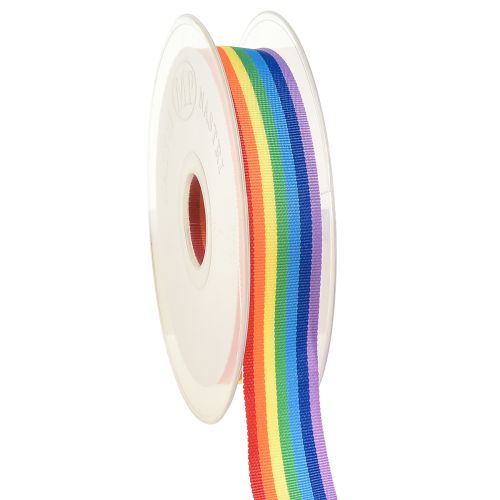 Floristik24 Cinta decorativa cinta de regalo arcoiris multicolor 25mm 20m