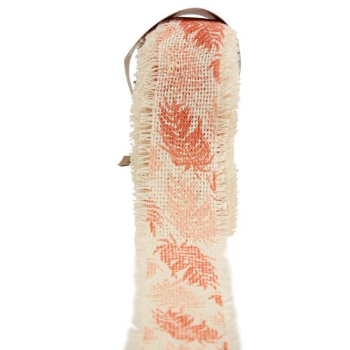 Floristik24 Cinta decorativa cinta de algodón selva naranja 30mm 15m