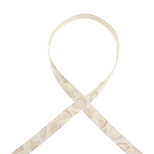 Artículo Cinta decorativa cinta de algodón marítimo conchas crema 25mm 15m