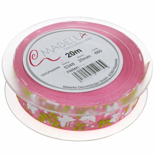 Artículo Cinta organza mariposa 25mm cinta decorativa rosa cinta regalo 20m