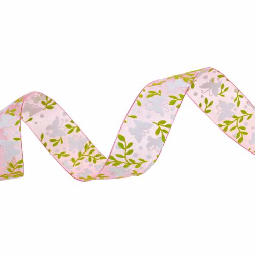Artículo Cinta organza mariposa 25mm cinta decorativa rosa cinta regalo 20m