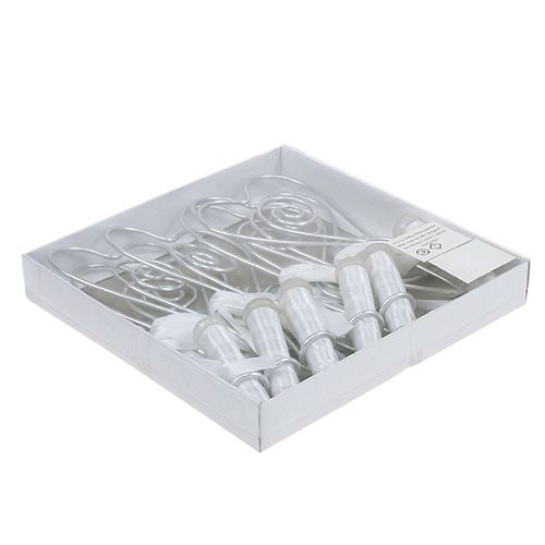 Floristik24 Percha de banco con tubo 22cm 6pcs