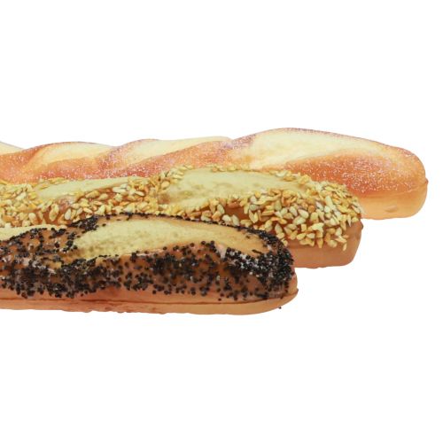 Artículo Chupetes de comida baguette decoración panadería surtido 45cm 3ud