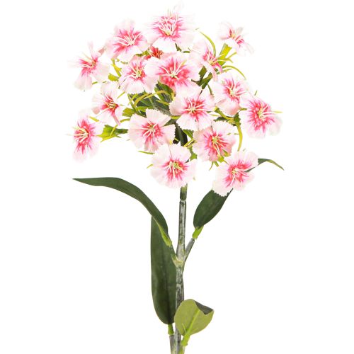 Floristik24 Clavel barbudo clavel artificial Rosa Melocotón 52cm