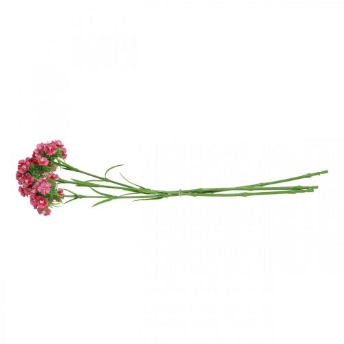 Artículo Artificial Sweet William Pink flores artificiales claveles 55 cm paquete de 3 piezas