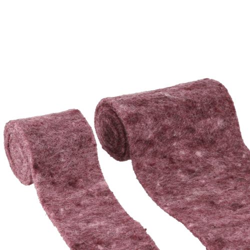 Floristik24 Fieltro artesanal Cinta decorativa de bayas de fieltro A7/15cm L1/1m juego de 2