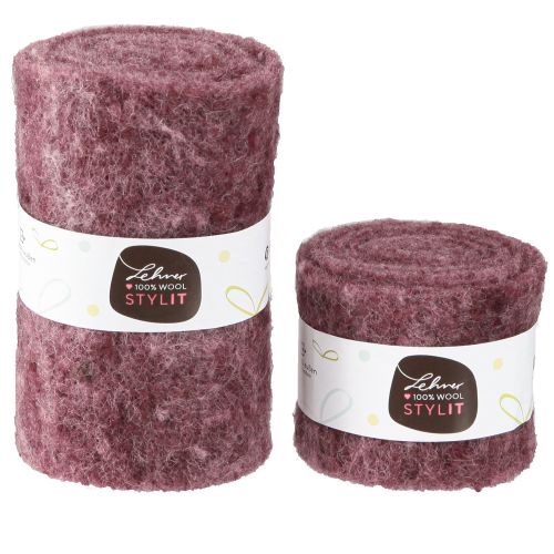 Artículo Fieltro artesanal Cinta decorativa de bayas de fieltro A7/15cm L1/1m juego de 2