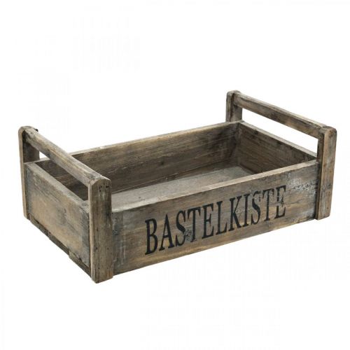 Floristik24 Caja de madera caja artesanal caja decorativa shabby madera 47×28.5×16.5cm