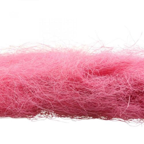 Floristik24 Material artesanal, hierba de sisal, material natural rosa 300g