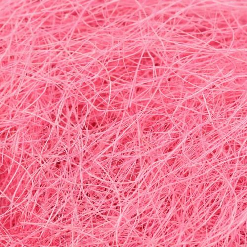 Artículo Material artesanal, hierba de sisal, material natural rosa 300g