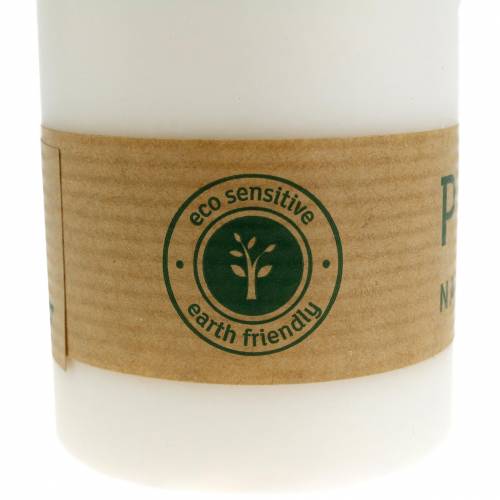 Artículo PURE Nature Safe Candle vela de columna estearina, cera de colza 90/60mm blanco 1ud