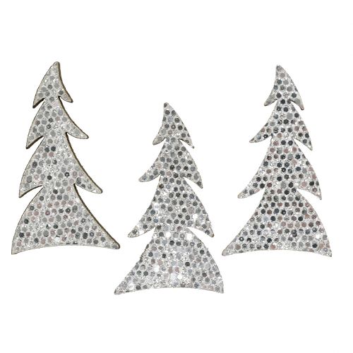 Floristik24 Árbol de Navidad brillante para esparcir 4cm 48 piezas