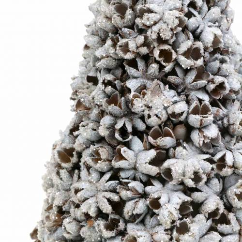 Floristik24 Árbol de navidad decorativo anís estrellado brillo blanco lavado 30cm