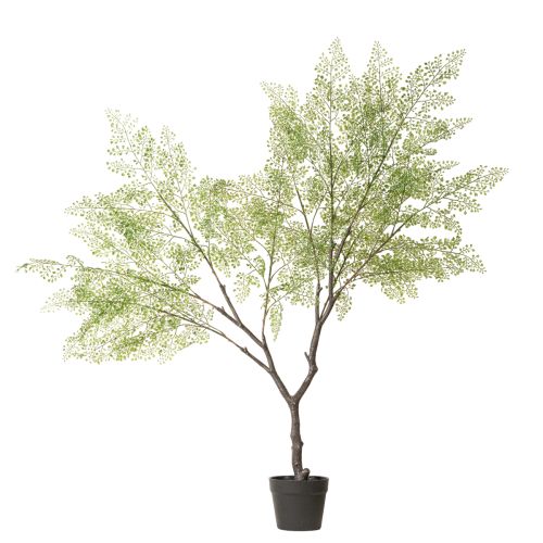 Árbol artificial con hojas delicadas, 120 cm