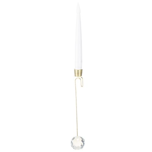 Floristik24 Velas de árbol LED con luz amarilla de cristal de 31 cm, 10 unidades