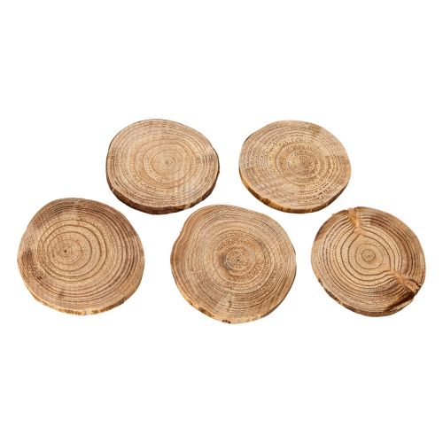 Rodajas redondas de madera natural para decoración y manualidades, 6 cm, 300 g | Floristik24.es