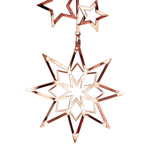 Floristik24 Decoración árbol estrella 20cm cobre 1p