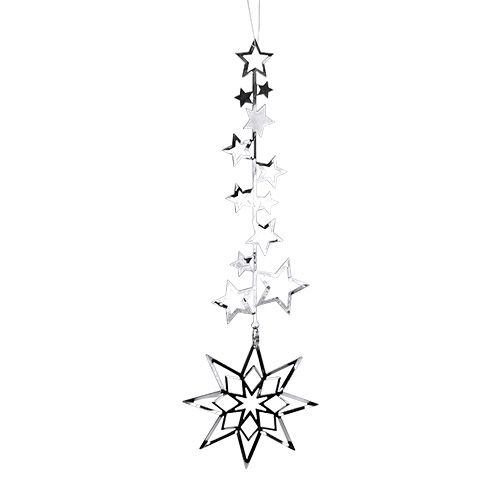 Floristik24 Estrella decoración árbol 20cm plata 1p