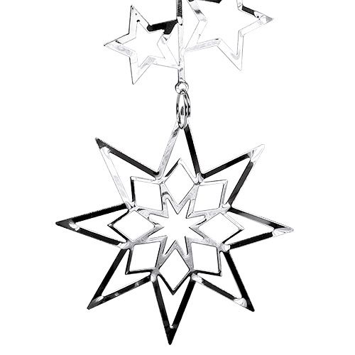 Floristik24 Estrella decoración árbol 20cm plata 1p