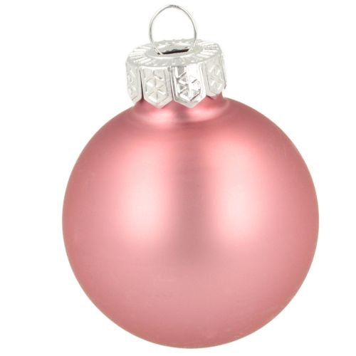 Artículo Decoración árbol Navidad bolas cristal rosa gris Ø4cm 24 uds