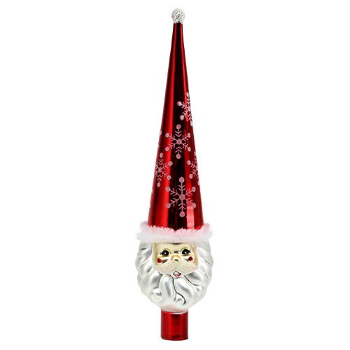 Figura de copa de árbol Papá Noel 30cm Rojo