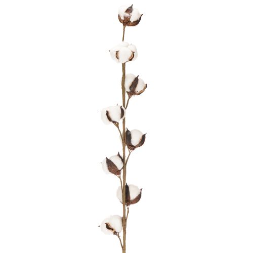 Rama artificial de algodón con 8 flores naturales, 78 cm. | Floristik24.es