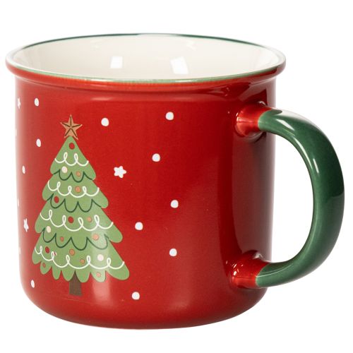 Taza navideña con motivo de árbol de Navidad, 9 cm | Floristik24.es