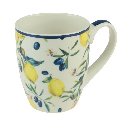 Floristik24 Taza aceitunas y limones taza cerámica 10,5cm