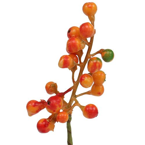 Racimo de bayas naranja L20cm