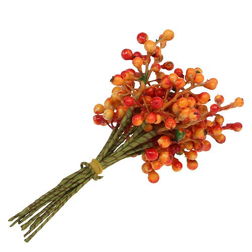 Floristik24 Racimo de bayas naranja L20cm