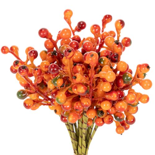 Racimo de bayas naranjas, de 20 cm de largo. comprar | Floristik24.es