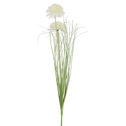 Flores artificiales bola flor allium cebolla ornamental artificial blanco 90cm