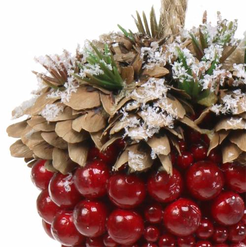 Floristik24 Percha decorativa baya/bellota 8,5 cm