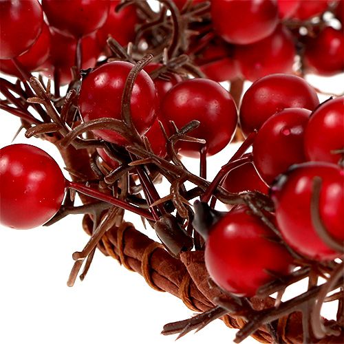 Floristik24 Corona de bayas Ø15cm rojo