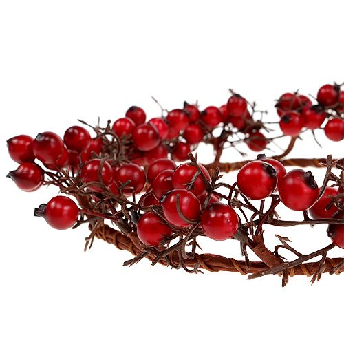 Floristik24 Corona de bayas Ø15cm rojo