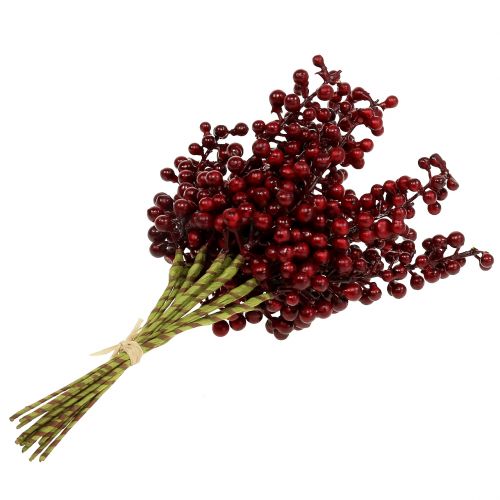 Artículo Pico de bayas rojo 23cm 12uds