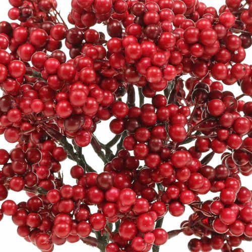 Floristik24 Rama decorativa con frutos rojos rama de baya decoración de otoño 26cm 6pcs