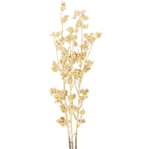 Decoración de ramas de bayas artificiales, color dorado, 70 cm, 3 piezas comprar | Floristik24.es
