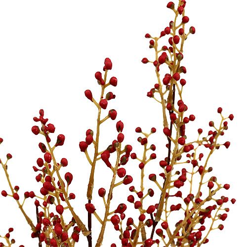 Floristik24 Baya rama artificialmente roja 48cm 1pc