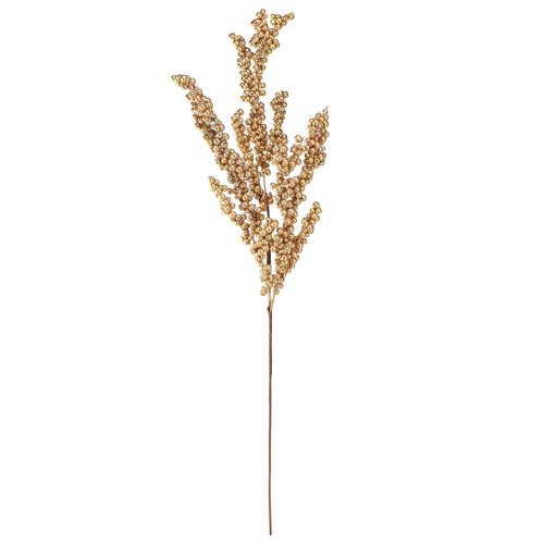 Artículo Rama de bayas con bayas doradas Rama navideña 70cm