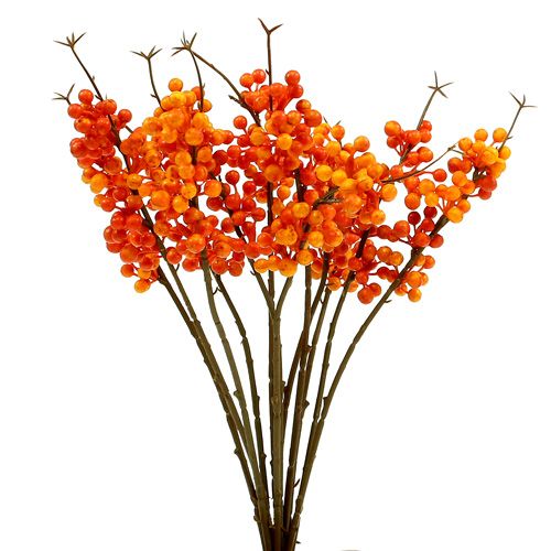Floristik24 Rama de baya naranja L 30cm 12pcs