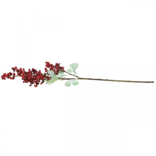 Artículo Rama de bayas artificiales rama artificial roja decoración navideña 74cm