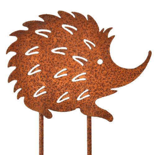 Artículo Tapón de cama erizo óxido metal pátina 10x8,5cm 6 piezas