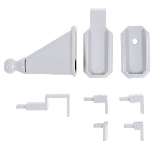 Floristik24 Ganchos de fijación para decoración de puertas y ventanas, blancos